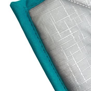 Thermomatte grau - Band türkis2